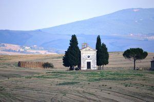 Cappella di Vitaleta da vedere in Val d'Orcia