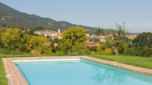 Piscina con vista sul Monte Amiata